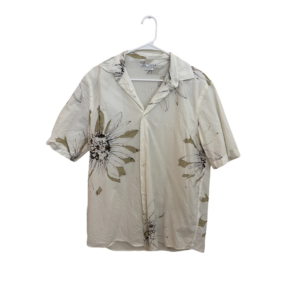 Zara Men Flower Shirt - Size S
